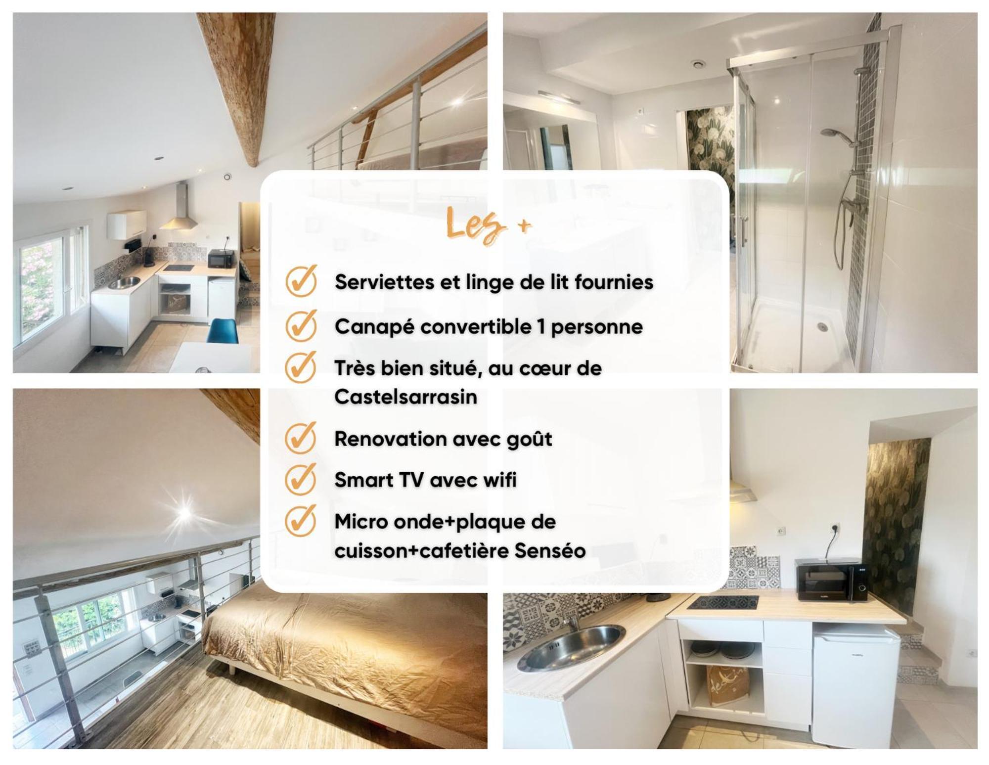 A Deux Pas Des Peniches Apartamento Castelsarrasin Exterior foto